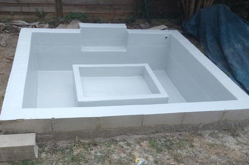 Revêtement imperméable pour bassin à koi/poissons pour bassin extérieur, 2  x 4 m, 3 x